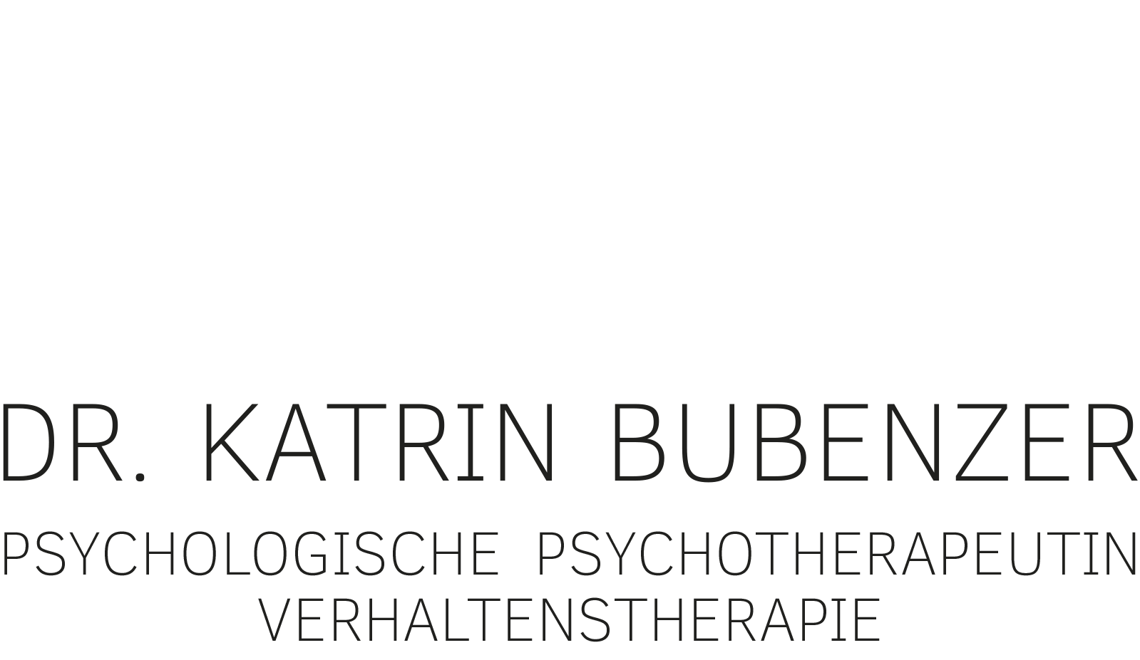 Praxis für Psychotherapie Dr. Katrin Bubenzer